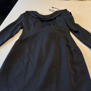 Elegant Black Backless Dress